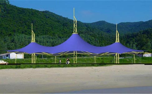 芜湖膜结构车棚建筑运用规模和优势